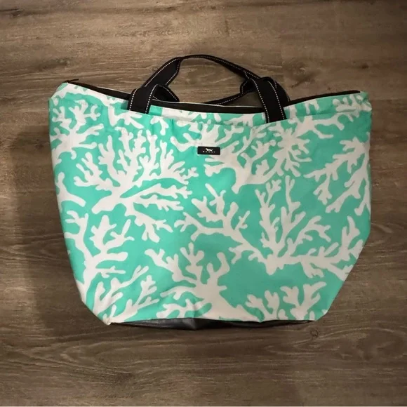 Scout Turquoise Tote Bag with Coral Reef Design - Picture 5 of 10